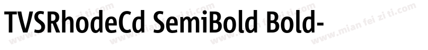 TVSRhodeCd SemiBold Bold字体转换